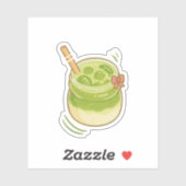 Moeilijke Matcha Latte Sticker (Vel)