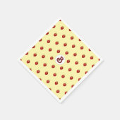 Moeilijke meisjesnaam Strawberry Cream Monogram Servet (Hoek)