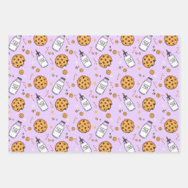 Moeilijke Melk en Koekjes Kerst Inpakpapier Vel