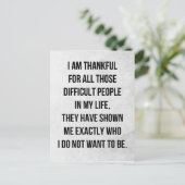 Moeilijke mensen citeren briefkaart (Staand voorkant)