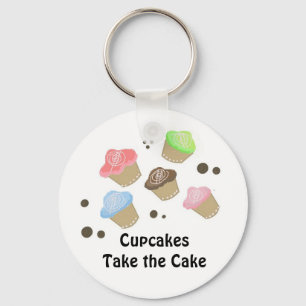 Moeilijke Mini Cupcakes Sleutelhanger