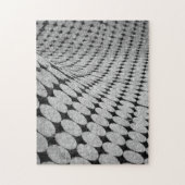 Moeilijke monochromatische optische illusie legpuzzel (Verticaal)