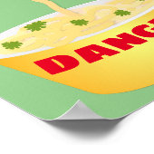 Moeilijke noedel slang cartoon illustratie humor poster (Hoek)