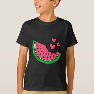 Moeilijke Partjes Watermeloen Gebeten Met Hartjes T-shirt