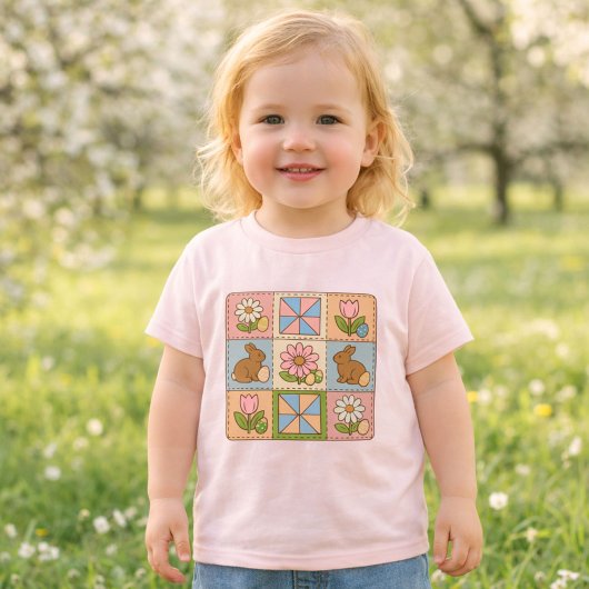 Moeilijke Pastel Paashaas Bloem Patchwork 