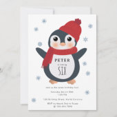 Moeilijke Pinguïns Winter Vogels Arctische Dieren  Kaart (Voorkant)