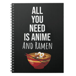 Moeilijke Ramen Anime Cadeaus Otaku Eten Japan Kaw Notitieboek