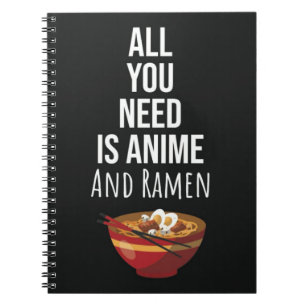 Moeilijke Ramen Anime Cadeaus Otaku Eten Japan Kaw Notitieboek