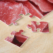 Moeilijke Rode Candy Harten Cluster Legpuzzel (Zijkant)
