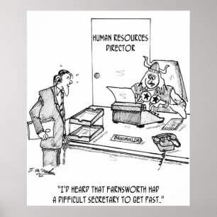Moeilijke secretaris poster