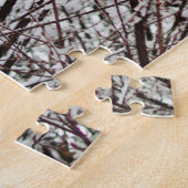 Moeilijke sneeuwbedekte takken abstracte foto legpuzzel (Zijkant)