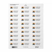 Moeilijke Speelse Katten Kerstboom Adreslabels Etiket (Full Sheet)