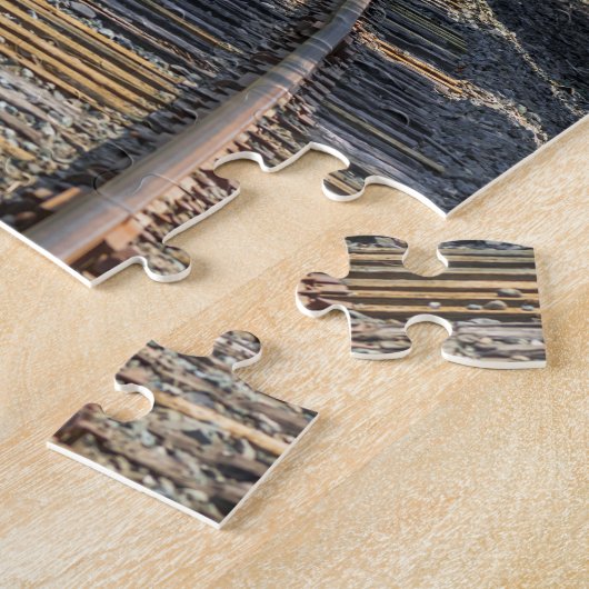 Moeilijke sporen van spoorwegen Puzzle Legpuzzel (Zijkant)