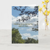 Moeilijke Tijd Kaart (Gele Bloem)