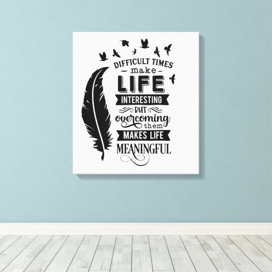 Moeilijke tijden — canvasafdruk canvas afdruk (Insitu (Houten vloer))