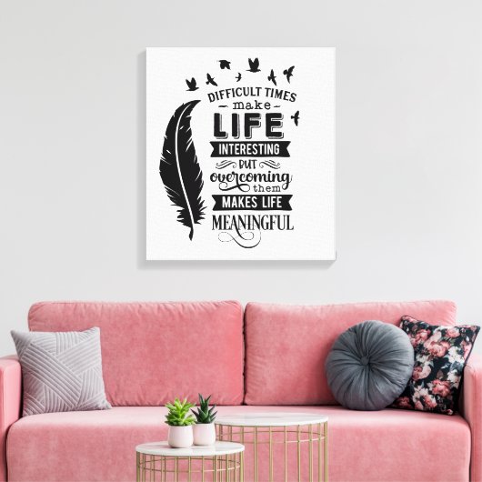 Moeilijke tijden — canvasafdruk canvas afdruk (Insitu (Woonkamer))