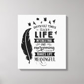 Moeilijke tijden — canvasafdruk canvas afdruk (Voorkant)