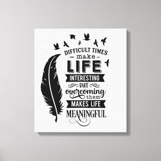 Moeilijke tijden — canvasafdruk canvas afdruk (Voorkant)