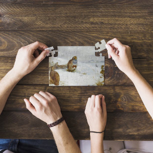 Moeilijke tijden- patrijzen en een haas, Art Birds Legpuzzel