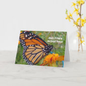 Moeilijke tijden vlinder kaart (Gele Bloem)