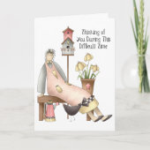 Moeilijke tijdkaart feestdagen kaart (Voorkant)