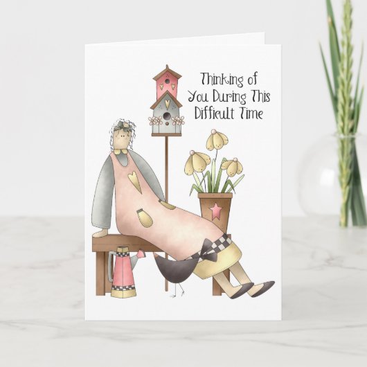 Moeilijke tijdkaart feestdagen kaart (Voorkant)