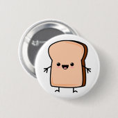 Moeilijke toastbrood ronde button 5,7 cm (Voorkant /achterkant)