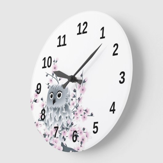 Moeilijke Uil en Kersenbloesem Nummers Grote Klok (Hoek)
