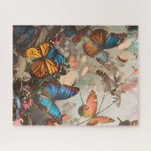 Moeilijke Vlinder Kleurrijke Relax Ogen Puzzel (Horizontaal)