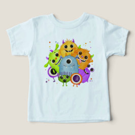 Moeilijke waterverf T-shirt voor peuters met monst