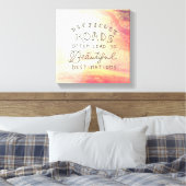 Moeilijke weg leidt tot mooie bestemmingen canvas afdruk (Insitu (Slaapkamer))
