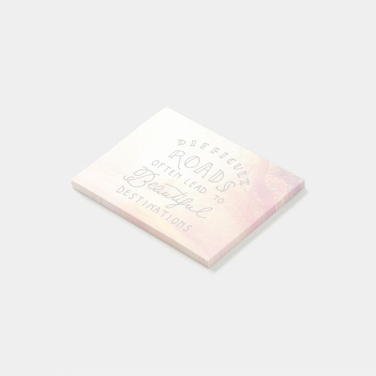 Moeilijke weg leidt tot mooie bestemmingen post-it® notes (Schuin)