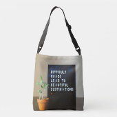 Moeilijke wegen leiden tot prachtige bestemmingen crossbody tas (Achterkant)