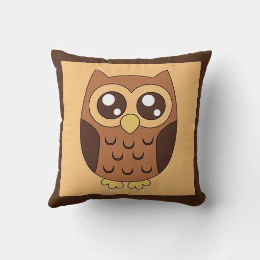 Moeilijke, Wijze Uil Kussen (Achterkant)
