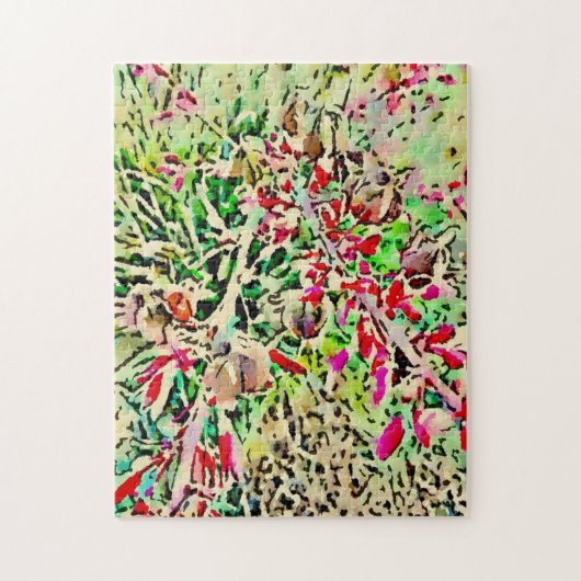 Moeilijke woestijn Red Yucca Puzzle Legpuzzel (Verticaal)