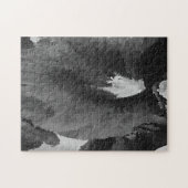 Moeilijke zwarte en witte Hollychock Flower Puzzle Legpuzzel (Horizontaal)