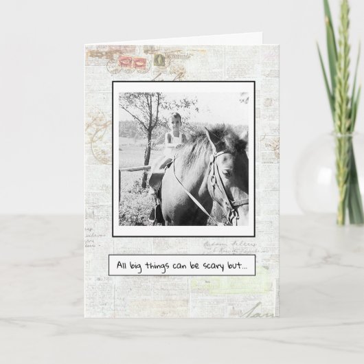 Moeilijkheden aanmoedigen. kaart (Voorkant)