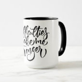 Moeilijkheden maken me sterker mok (Voorkant rechts)