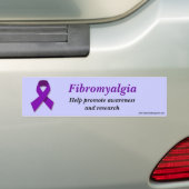 Moeilijkheden met fibromyalgie bumpersticker (Op auto)