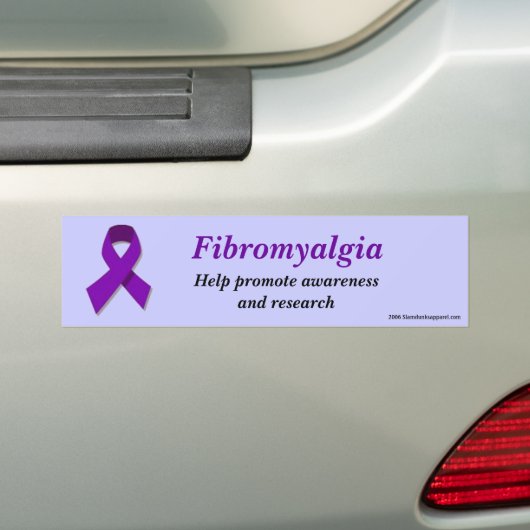 Moeilijkheden met fibromyalgie bumpersticker (Op auto)