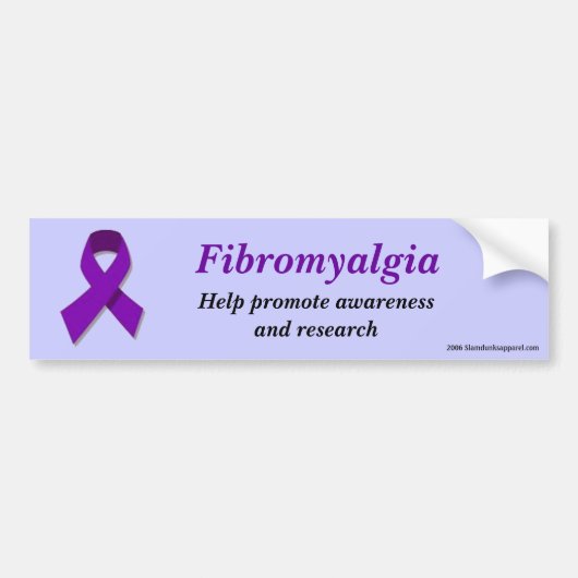 Moeilijkheden met fibromyalgie bumpersticker (Voorkant)