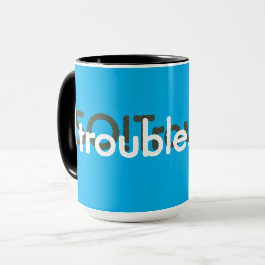 Moeilijkheden! Mok (Voorkant links)