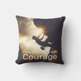 Moeilijkheden onder ogen zien met moed en succes z buitenkussen