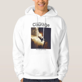 Moeilijkheden onder ogen zien met moed en succes z hoodie