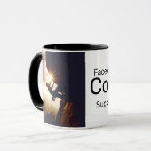 Moeilijkheden onder ogen zien met moed en succes z mok (Voorkant links)