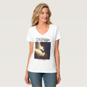 Moeilijkheden onder ogen zien met moed en succes z t-shirt (Voorkant volledig)