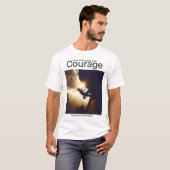 Moeilijkheden onder ogen zien met moed en succes z t-shirt (Voorkant volledig)