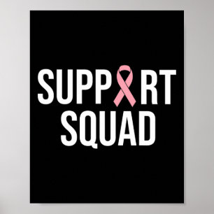 Moeilijkheden tegen borstkanker - Roze lintonderst Poster
