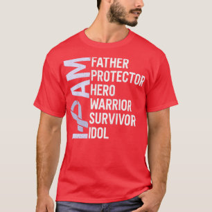 Moeilijkheid met kanker Ik ben vader Hero Warrior T-shirt