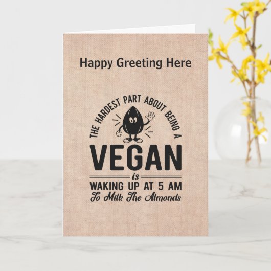 Moeilijkste Deel Veganistisch, Melk de Amandelen,  Kaart (Gele Bloem)